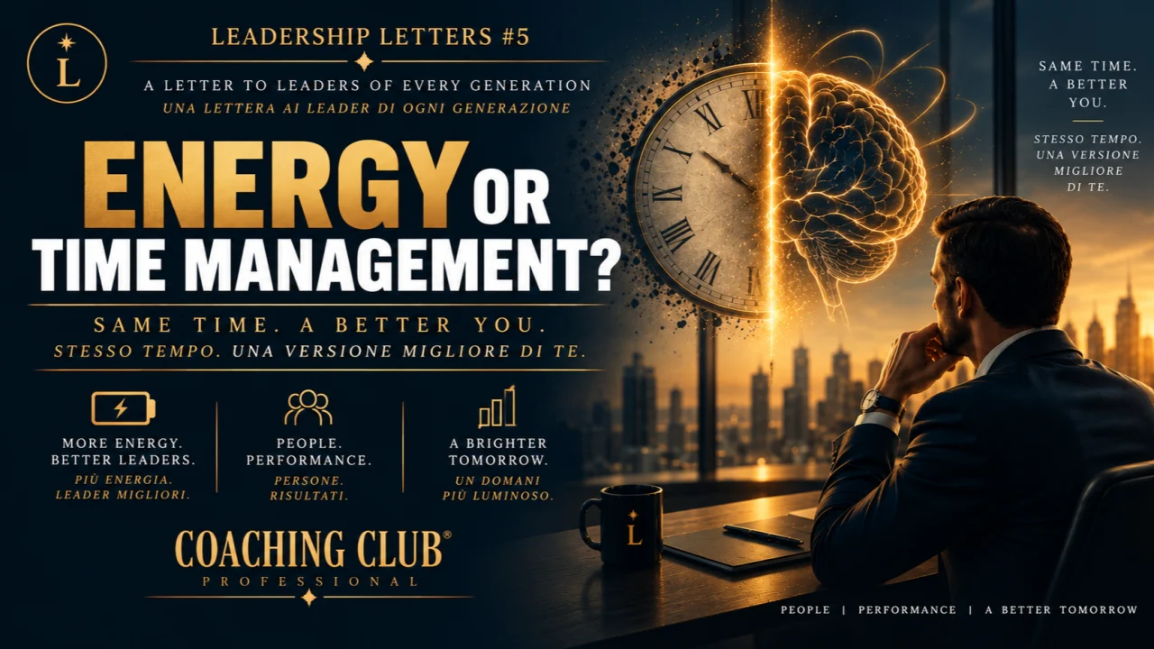 Leadership Letters #5 — Energia o Gestione del Tempo?